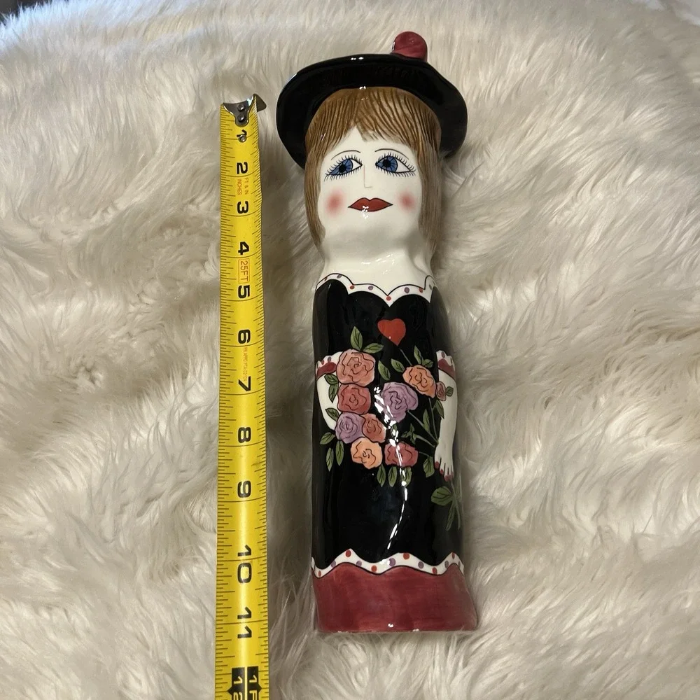 Ganz Belle Casa‎ Vase Elizabeth Artist Susan Paley Hand Painted